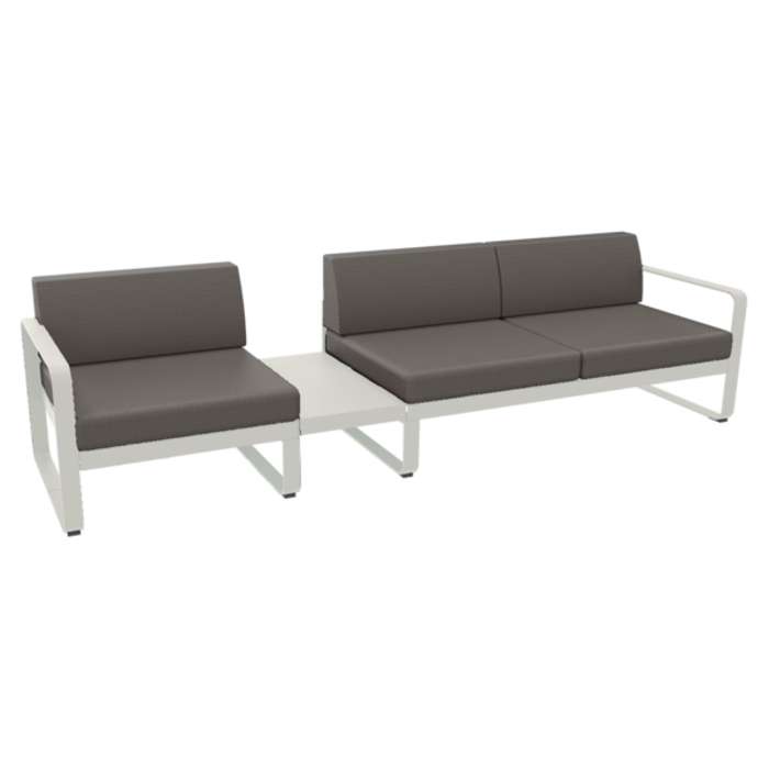 Fermob Bellevie Sofa 1A Grey Taupe Cushion