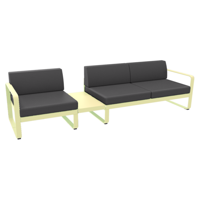 Fermob Bellevie Sofa 1A Graphite Grey Cushion