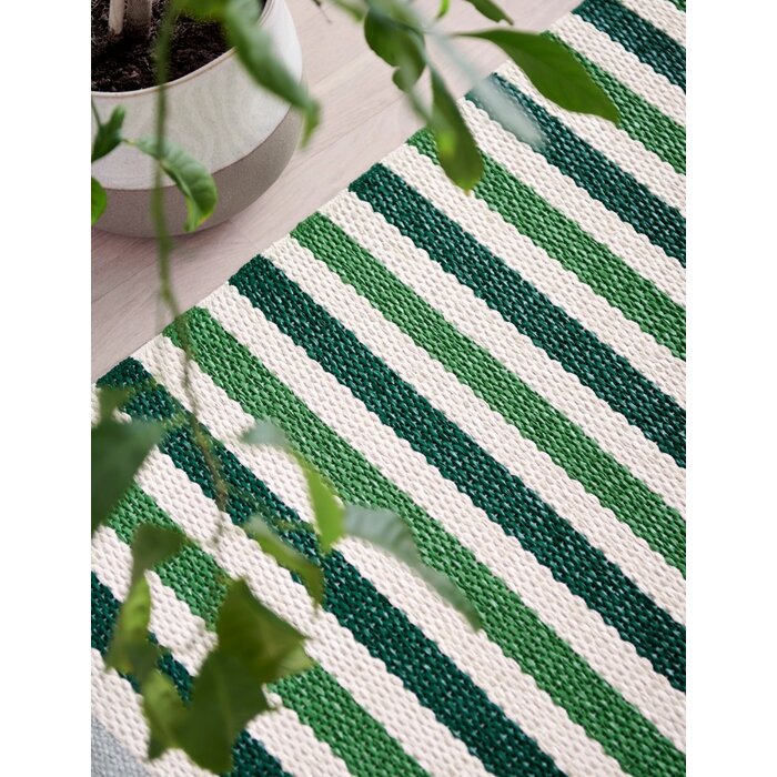 Pappelina Teo Vloerkleed Sage/Army/Vanilla