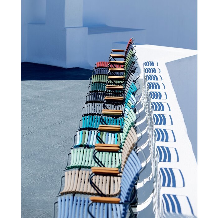 HOUE Tuinset 6x Click Dining Armchair + Circle Table 150 cm