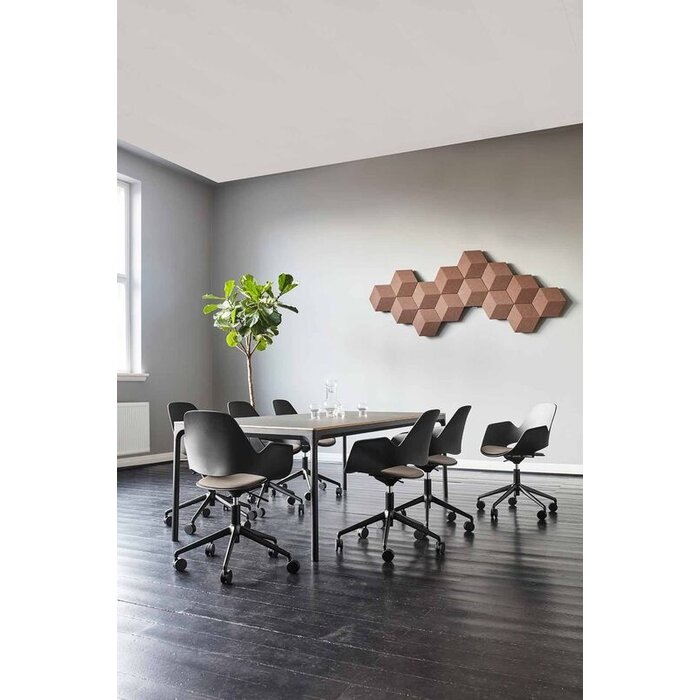 HOUE Falk Upholstered Seat Five Star with Castors