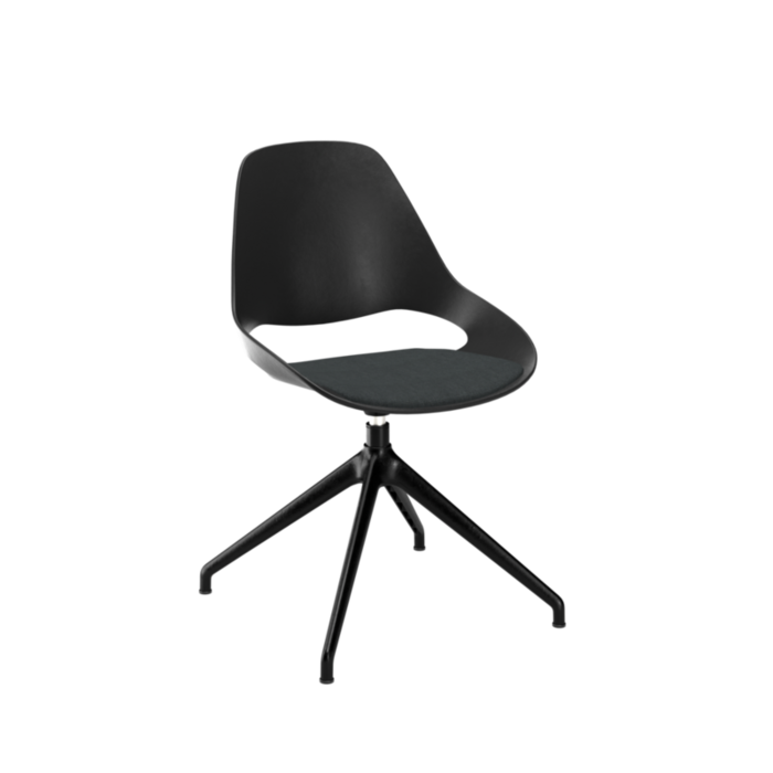 HOUE Falk Chair Low Armrest Four Star Return Swivel Upholstered Seat