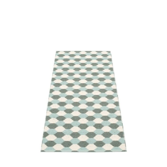 Pappelina Dana Vloerkleed Vanilla/Army/Pale Turquoise