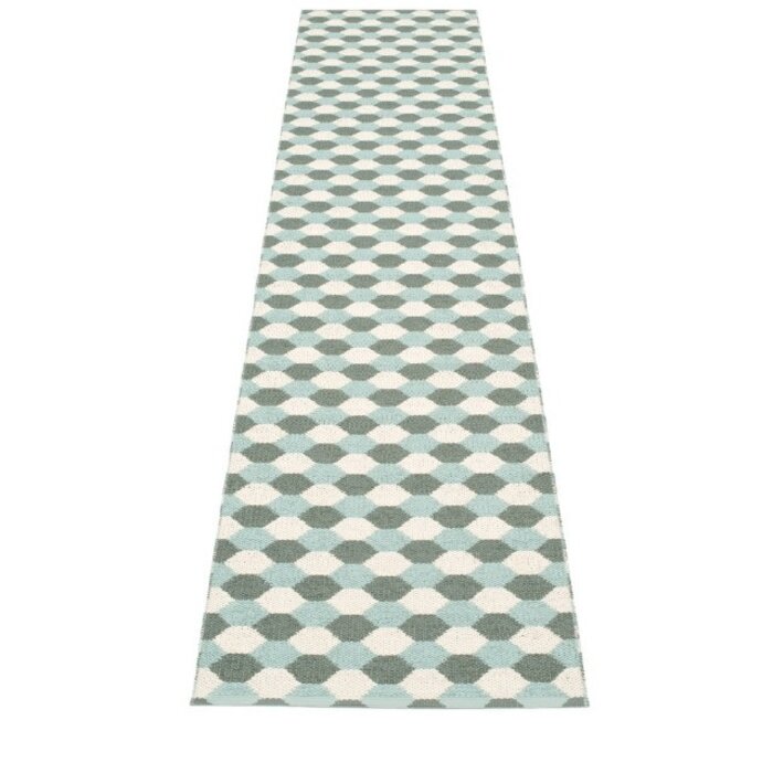 Pappelina Dana Vloerkleed Vanilla/Army/Pale Turquoise