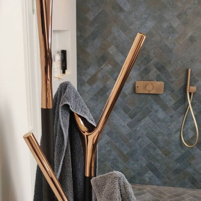 Frost Denmark Wishbone Hall Stand Kapstok Matt Black/Polished