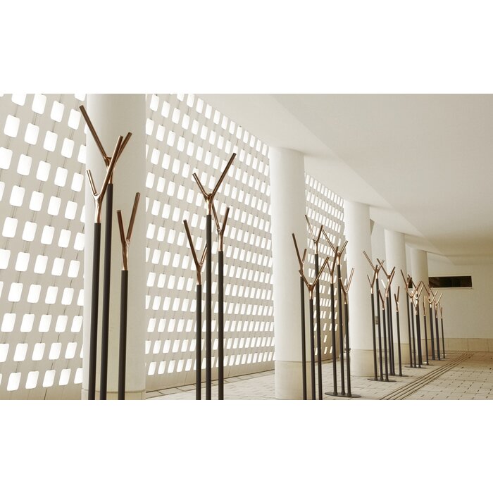 Frost Denmark Wishbone Hall Stand Kapstok Matt Black/Polished