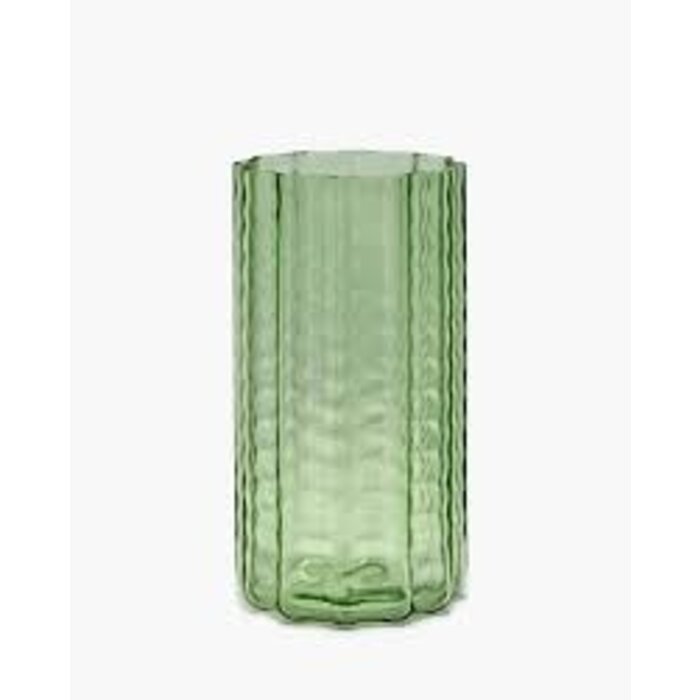 Serax Serax Vase 02 Green Transparant Waves