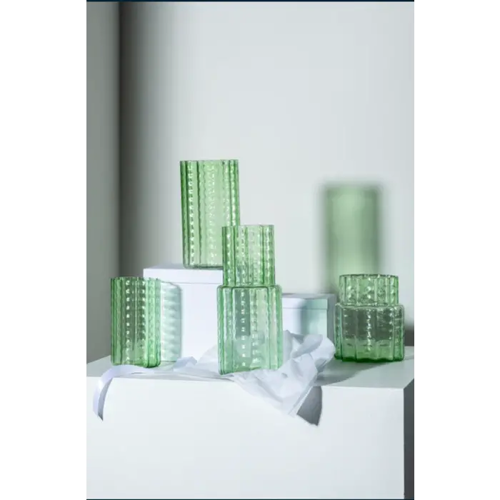 Serax Serax Vase 02 Green Transparant Waves