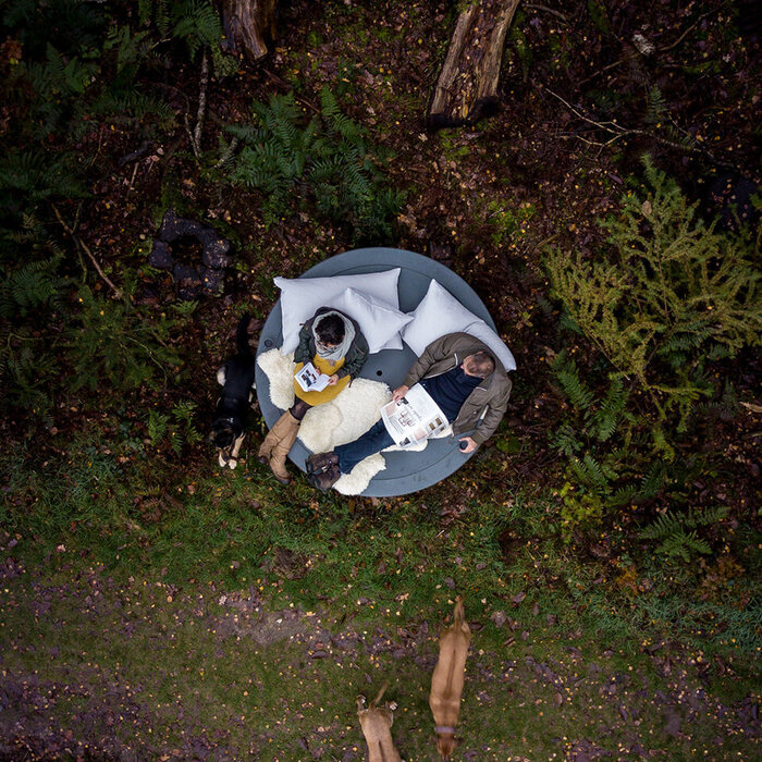 Weltevree Flying Dishman met kussens + Beschermhoes