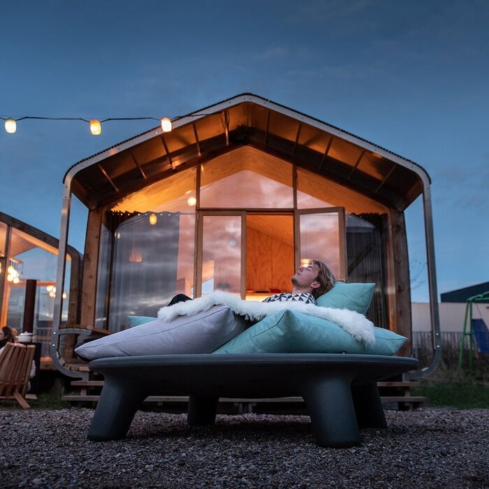 Weltevree Flying Dishman met kussens + Beschermhoes