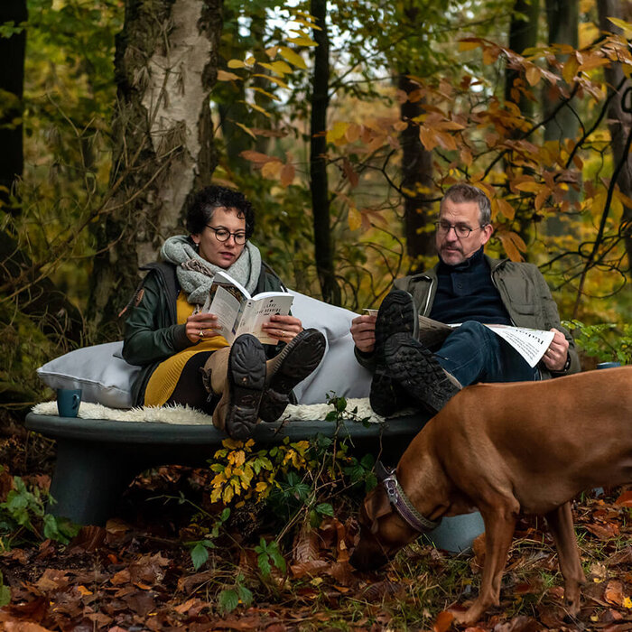 Weltevree Flying Dishman met kussens + Beschermhoes