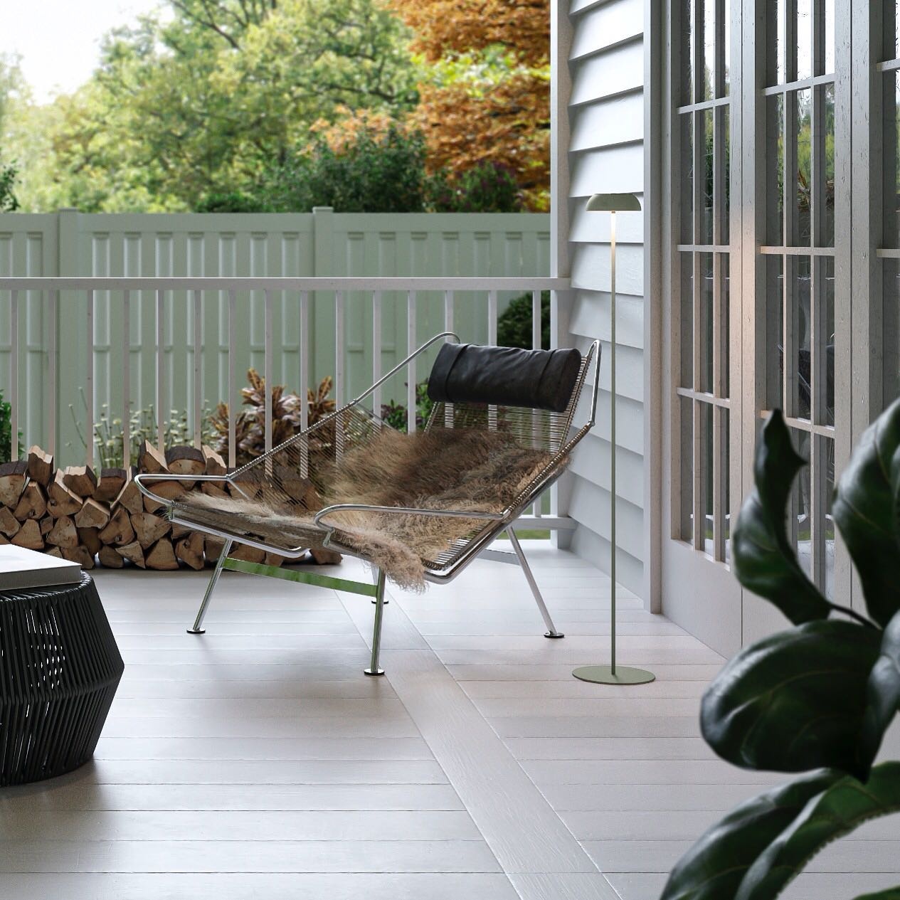 Float Floor Lamp Black