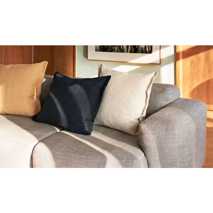 HAY Plica Cushion Structure 55 x 60 cm Salt Pepper