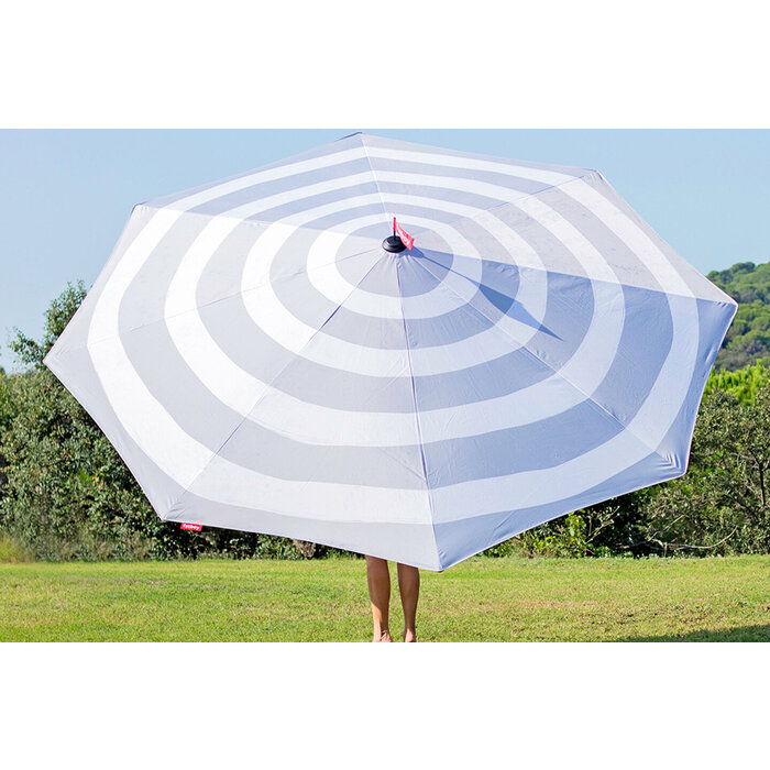 Fatboy Stripesol Parasol + Base Light Grey Ø 350 cm