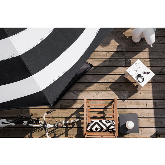 Fatboy Stripesol Parasol + Base Black Ø 350 cm