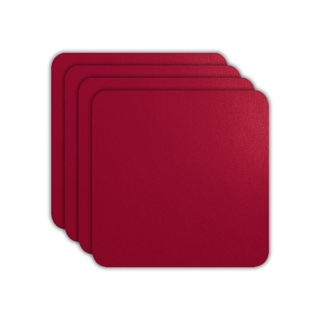 ASA Selection Set van 4 Onderzetters Leder Magnolia