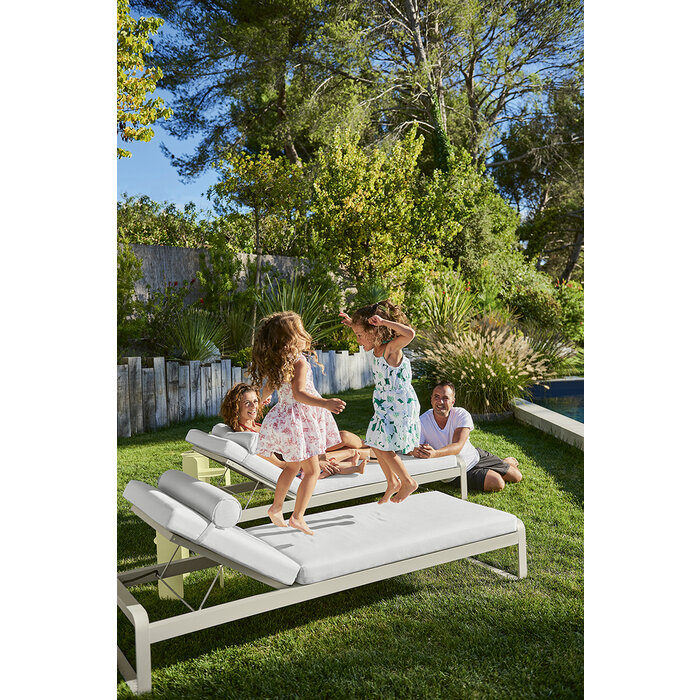 Fermob Bellevie Headrest Sunlounger
