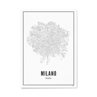 WIJCK. Stadposter Milano 30 x 40 cm