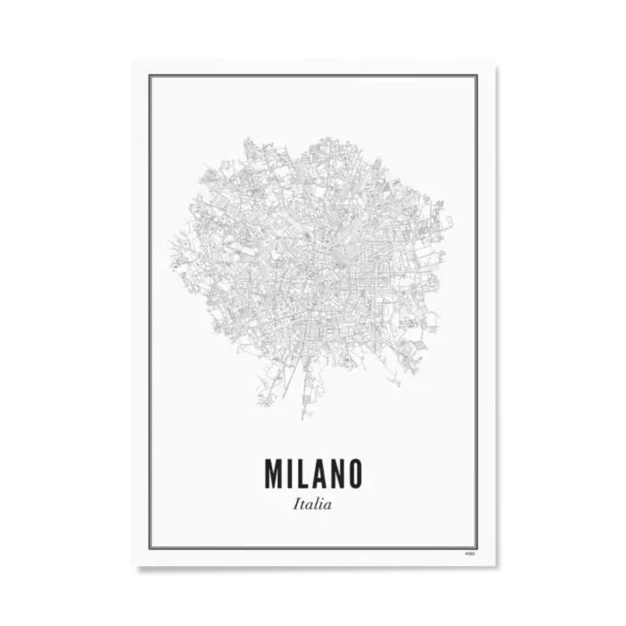 WIJCK. Stadposter Milano 30 x 40 cm