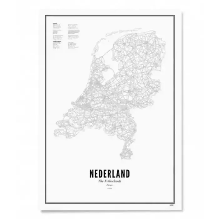 Poster Nederland 30 x 40 cm