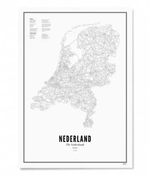 Poster Nederland 30 x 40 cm