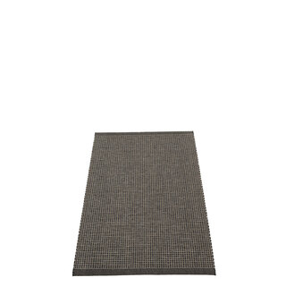 Pappelina EMM Linen Vloerkleed Black/Linen Metallic