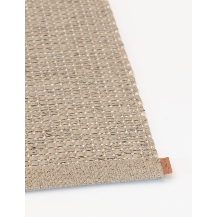 Pappelina EMM Linen Vloerkleed Potato/Beige Metallic