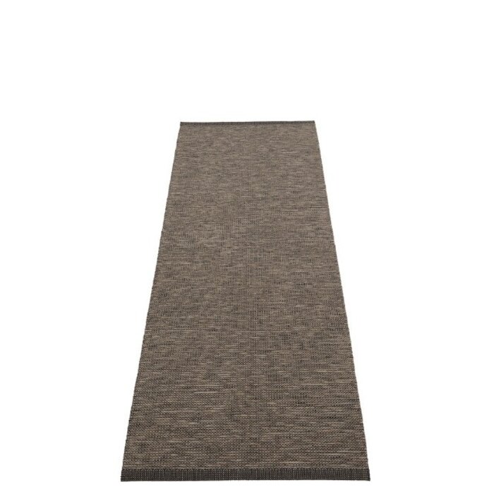 Pappelina SAM Linen Vloerkleed Black/Walnut