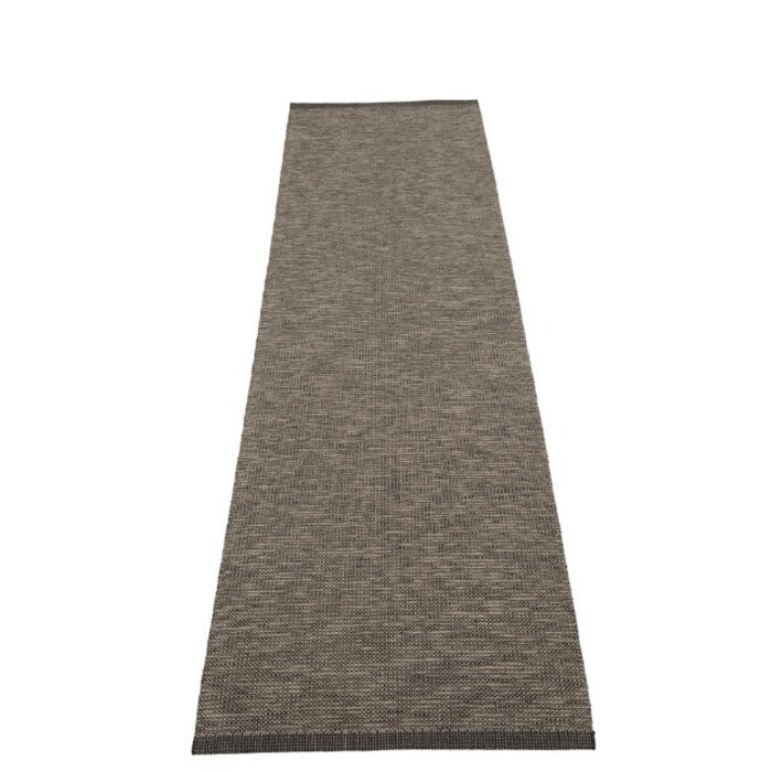 Pappelina SAM Linen Vloerkleed Black/Walnut