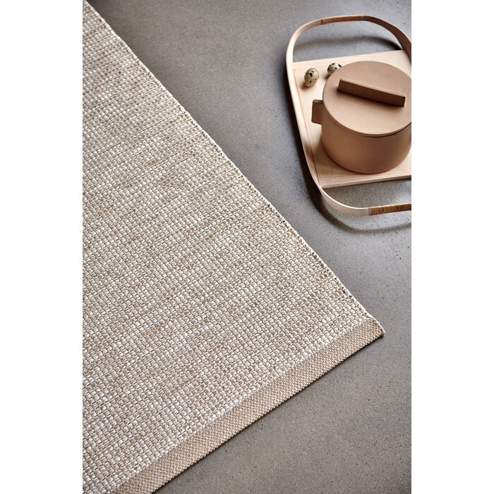 Pappelina SAM Linen Vloerkleed Beige/Vanilla