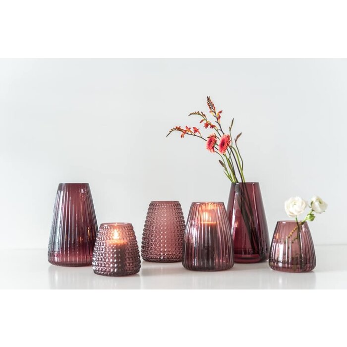 Dim Scale Small Vase Purple