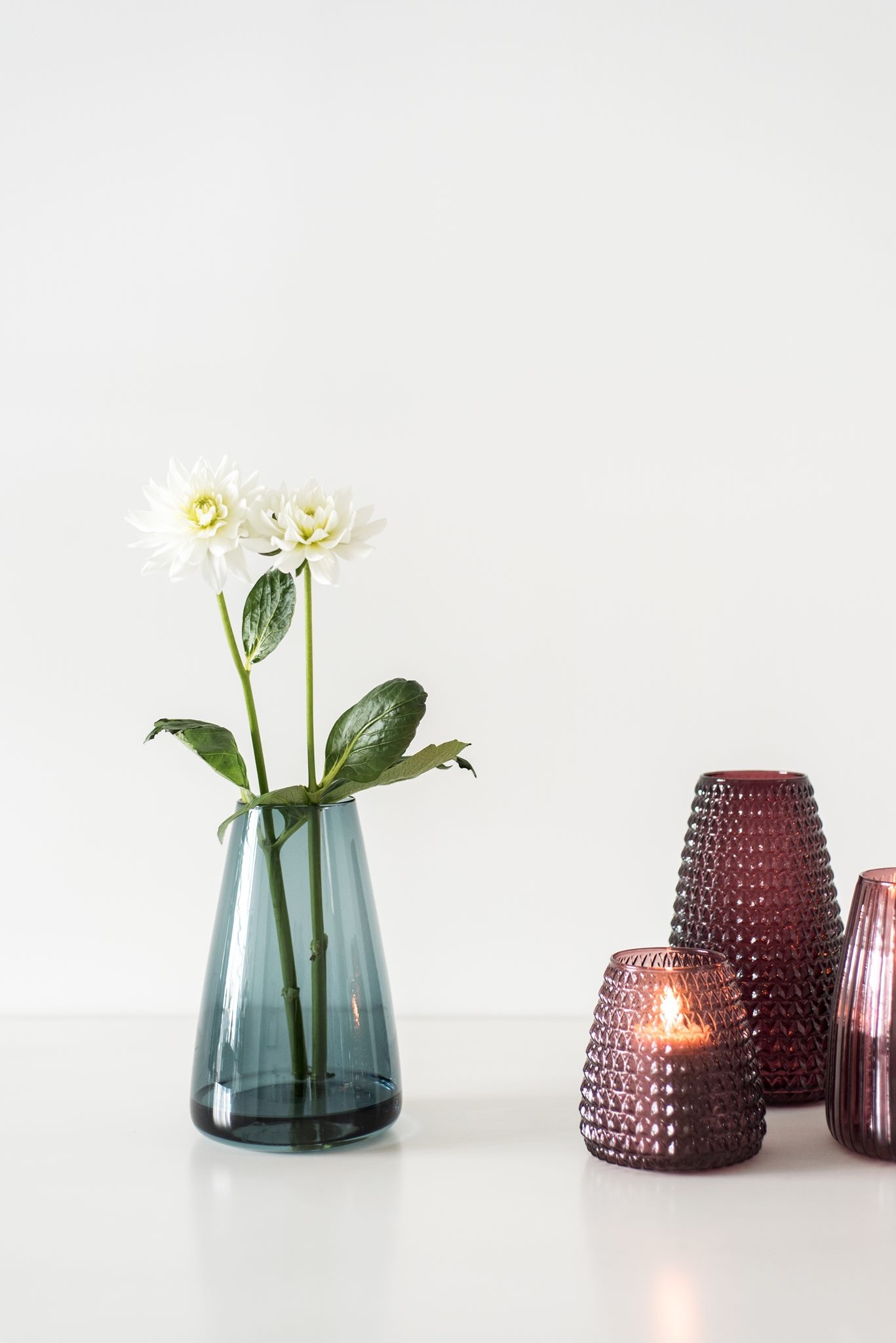 Dim Scale Small Vase Purple