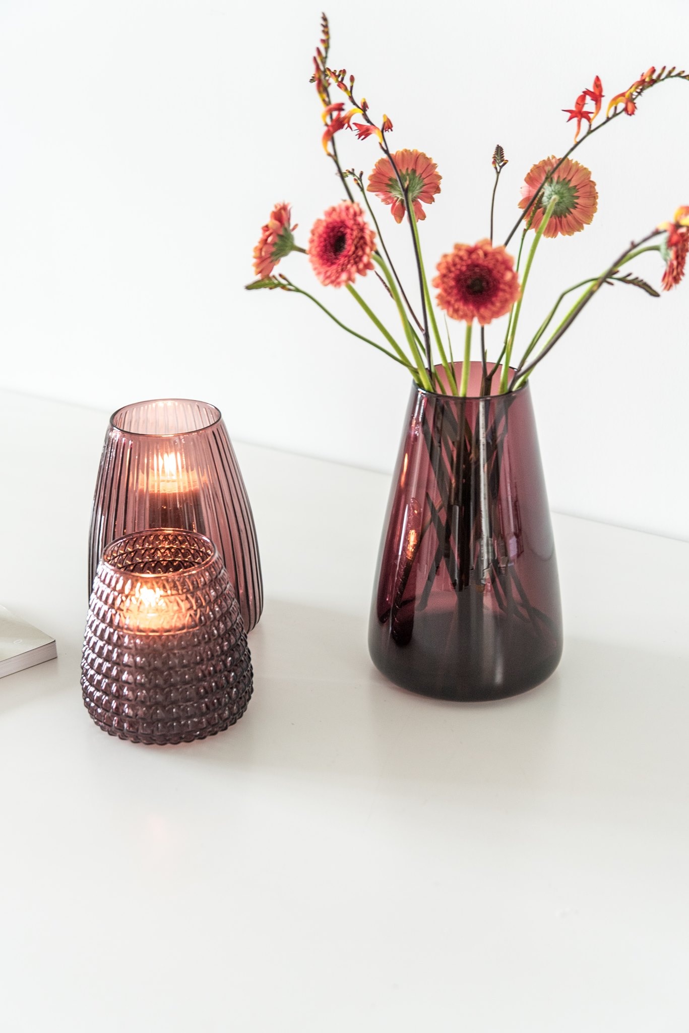 Dim Scale Small Vase Purple