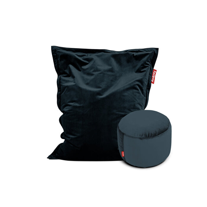 Fatboy Original Slim Velvet Zitzak + Poef