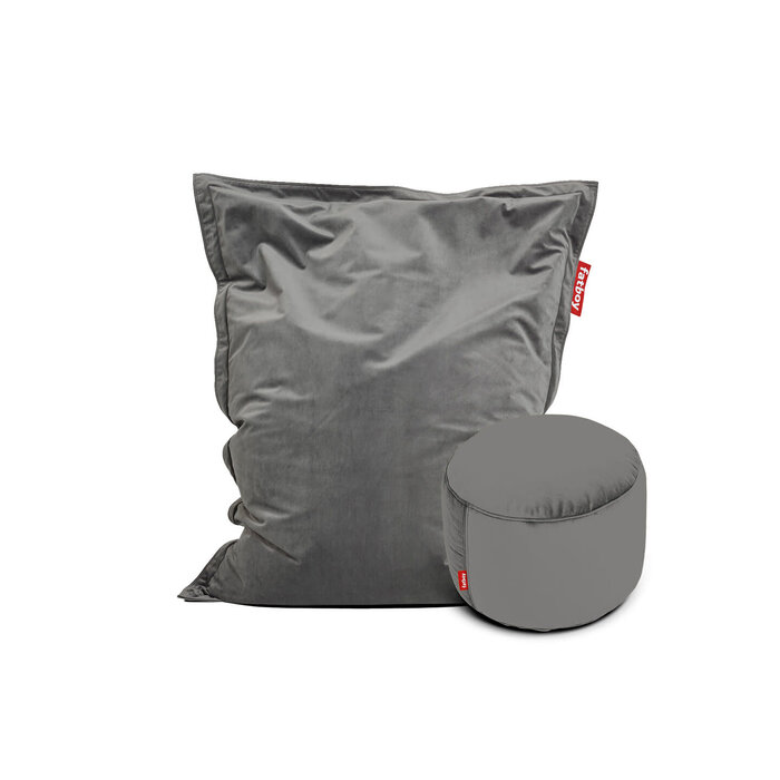 Fatboy Original Slim Velvet Zitzak + Poef