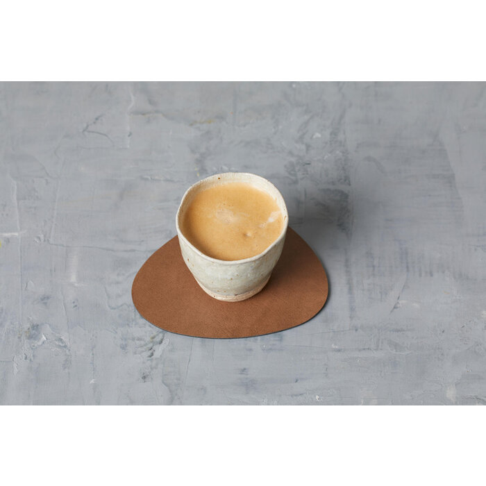 LIND DNA Glass Mat Curve Onderzetter Leather Nupo