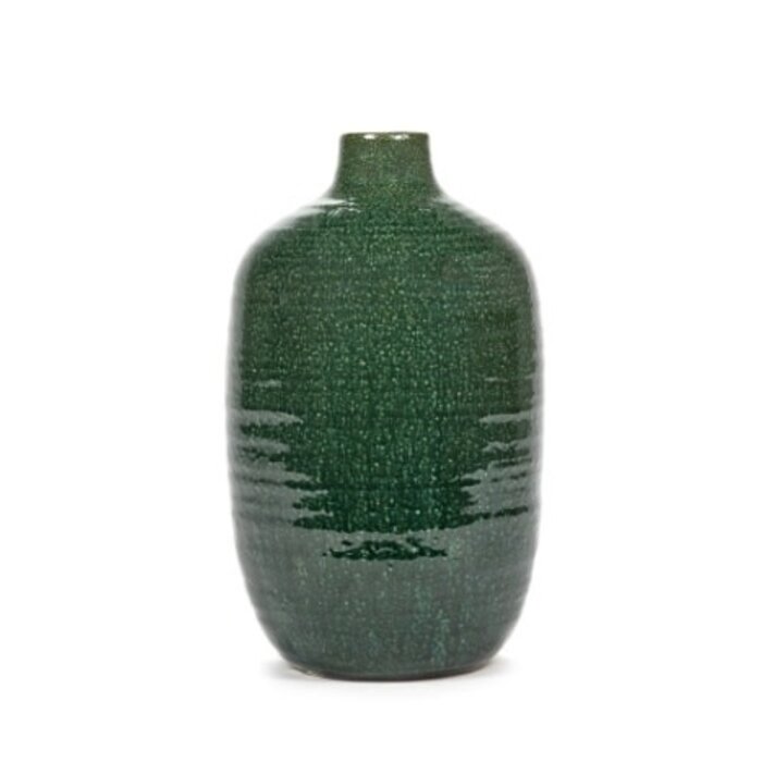 Serax Vase Dark Green Glazed Shades