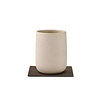 Glass Mat Square Onderzetter Leather Nupo