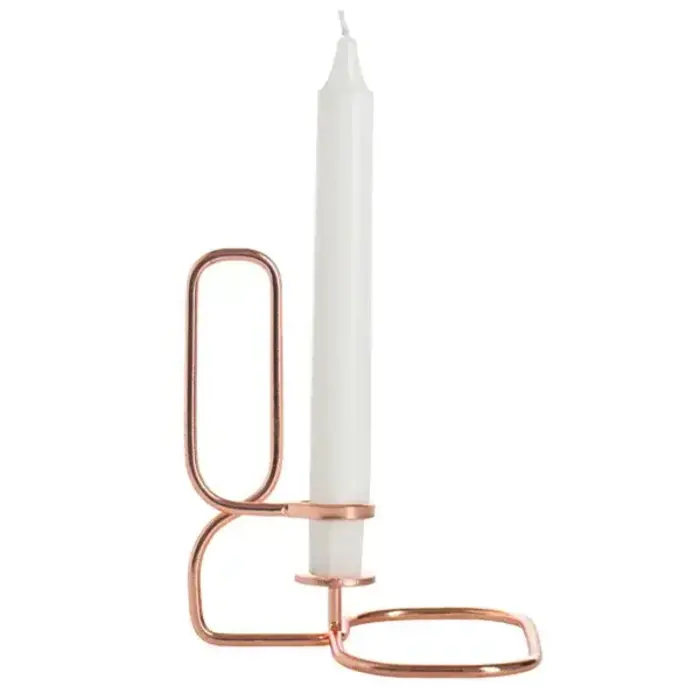 HAY Lup Candlestick Holder Square Copper