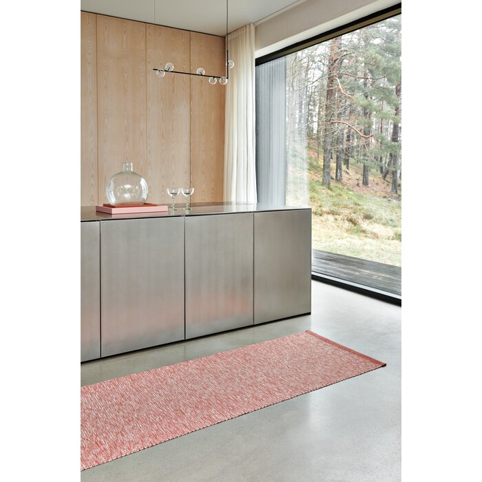 Pappelina SAM Linen Vloerkleed Brick/Pale Rose