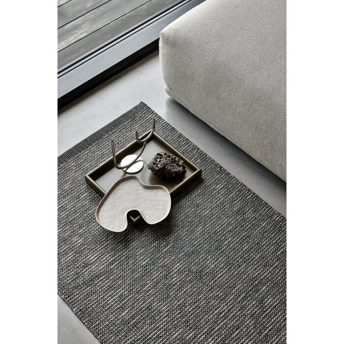 Pappelina SAM Linen Vloerkleed Black/Walnut