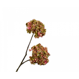 Silk-ka Hortensia Tak Roze/Groen 81 cm