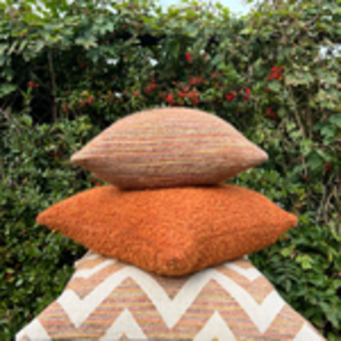 Omar Antwerp June Burned Orange Cushion