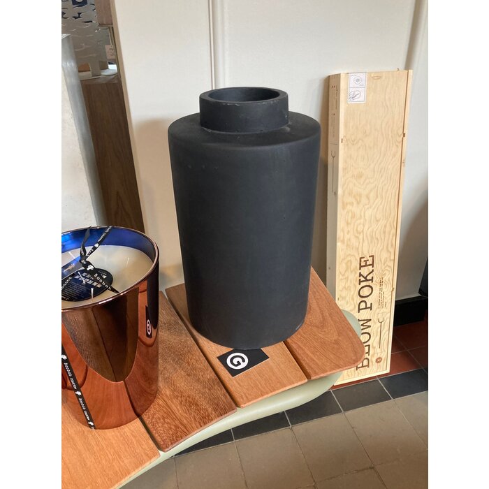 Serax Vase L Black Black Ancient