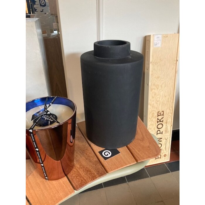 Serax Vase L Black Black Ancient