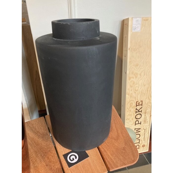 Serax Vase L Black Black Ancient