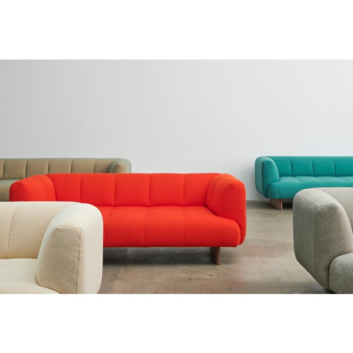 HAY Quilton Lift 2 Seater Tadao 720 with Lacquered Oak Base