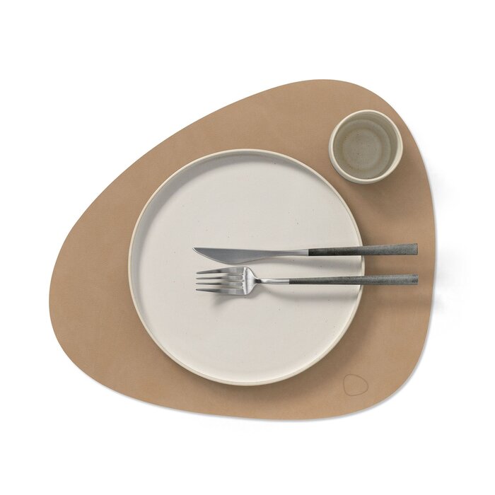 LIND DNA Placemat Curve Large 37 x 44 cm Leather Nupo