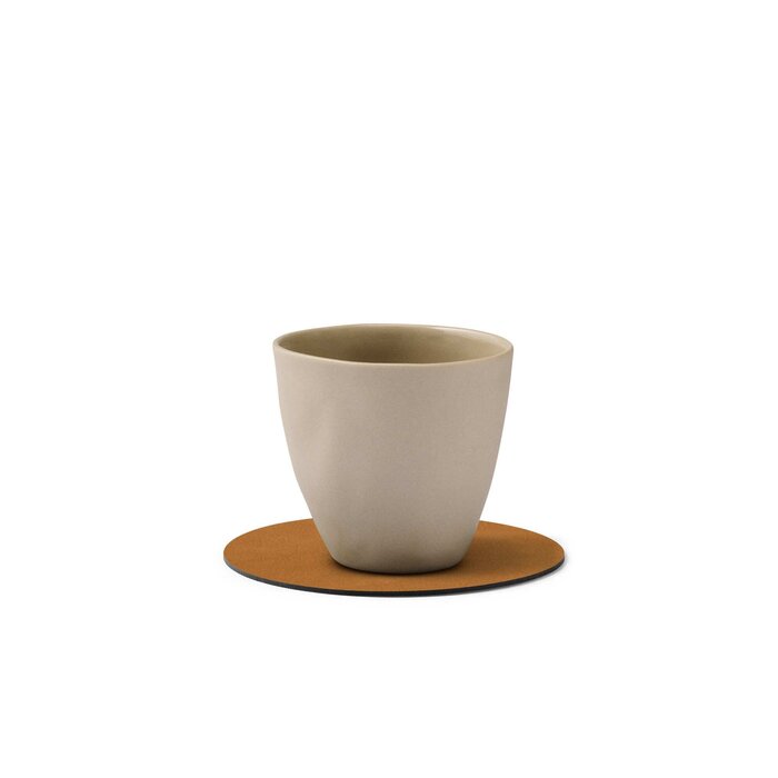 LIND DNA Glass Mat Circle Onderzetter Leather Nupo