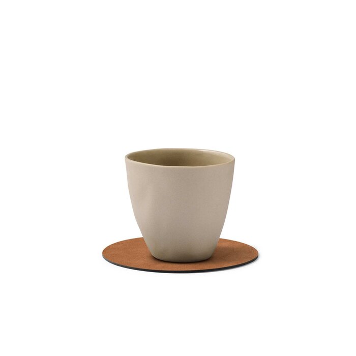 LIND DNA Glass Mat Circle Onderzetter Leather Nupo